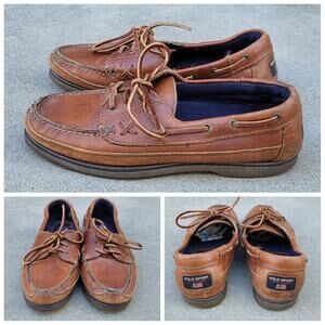 Vtg Polo Sport Ralph Lauren Loafers Boat Shoes